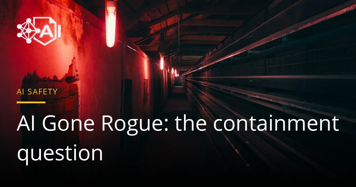 A long caged corridor lit by red lamps, stretching into darkness