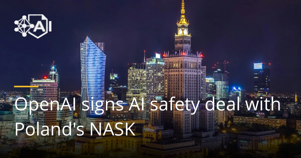 Warsaw's high-rise city centre lit up at night